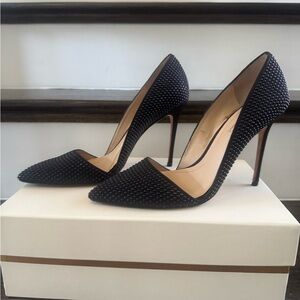 Vince Camuto Formal Black Studded Heels